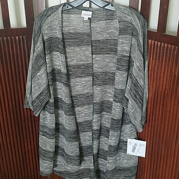 LuLaRoe Sweaters - Lularoe S Black and Gray Lindsay